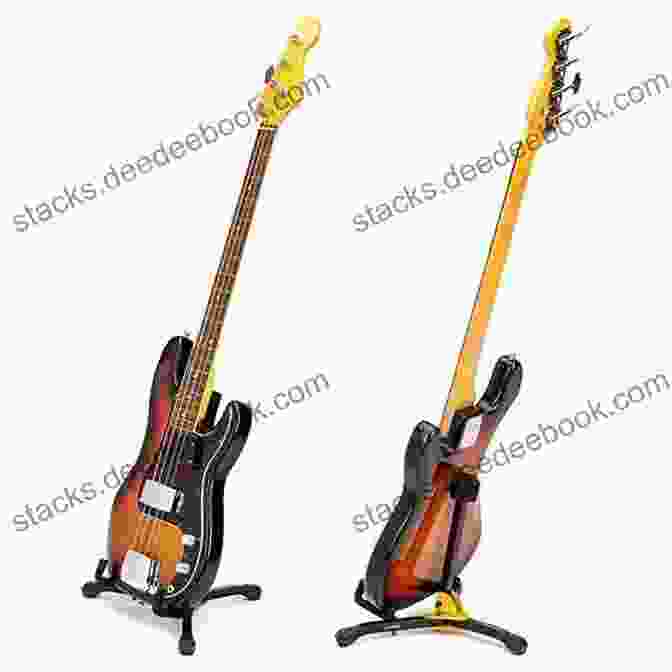 A Bass Guitar On A Stand, Ready To Be Played. Bass Guitar Beginners Jumpstart: Learn Basic Lines Rhythms And Play Your First Songs (Seeing Music)