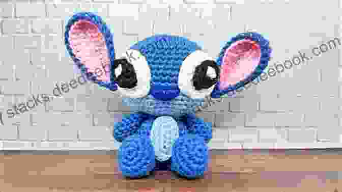 A Blue Stitch Amigurumi With Big Ears And A Mischievous Smile. Knitting Mochimochi: 20 Super Cute Strange Designs For Knitted Amigurumi
