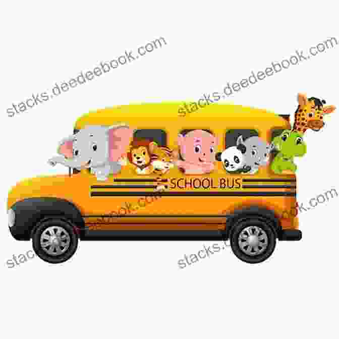 A Colorful School Bus Filled With Smiling Animal Friends ROUTE EIGHT RADIO CHECK: Sweet School Bus Stories And A Bumpy Ride