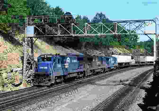 A Conrail Train Passing Through A Bridge The Railfan Chronicles Conrail In Michigan 1976 To 1999