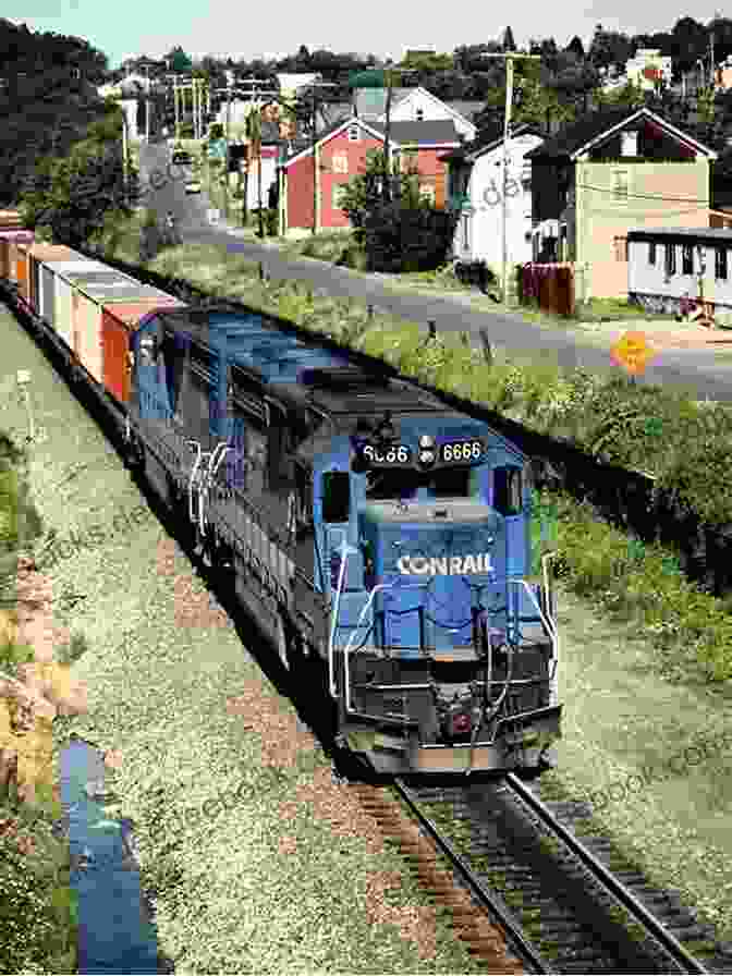 A Conrail Train Passing Through A Rural Area The Railfan Chronicles Conrail In Michigan 1976 To 1999