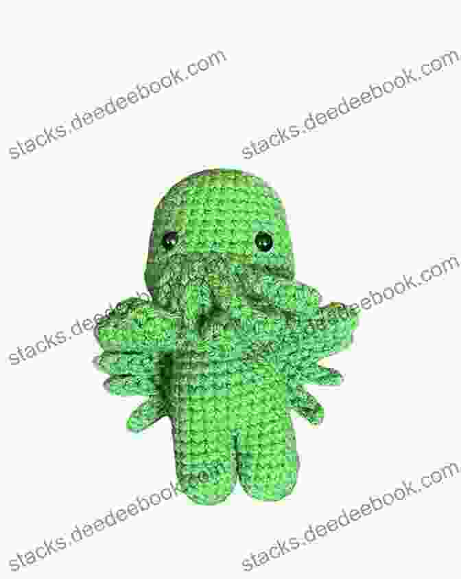 A Green Cthulhu Amigurumi With Tentacles And A Creepy Smile. Knitting Mochimochi: 20 Super Cute Strange Designs For Knitted Amigurumi