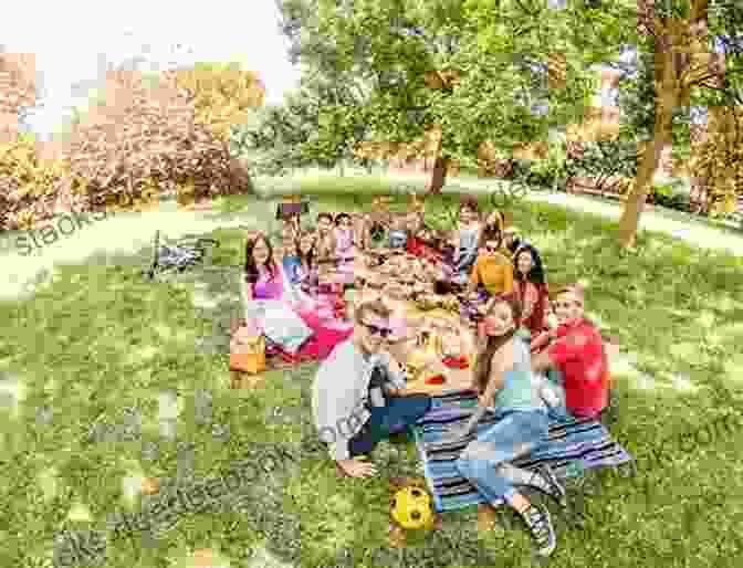 A Group Of People Enjoying A Picnic In A Lush Green Valley Surrounded By Mountains Picnic In Someday Valley: A Heartwarming Texas Love Story (A Honey Creek Novel 2)