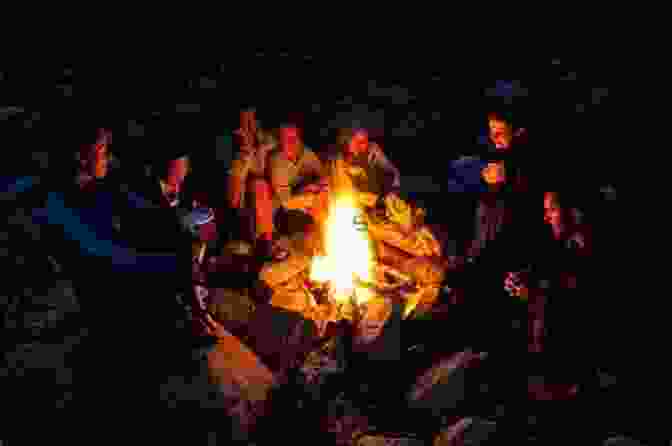 A Group Of People Sitting Around A Bonfire, Making Memories 20 Minutes Around The Bonfire (20 Minute 7)