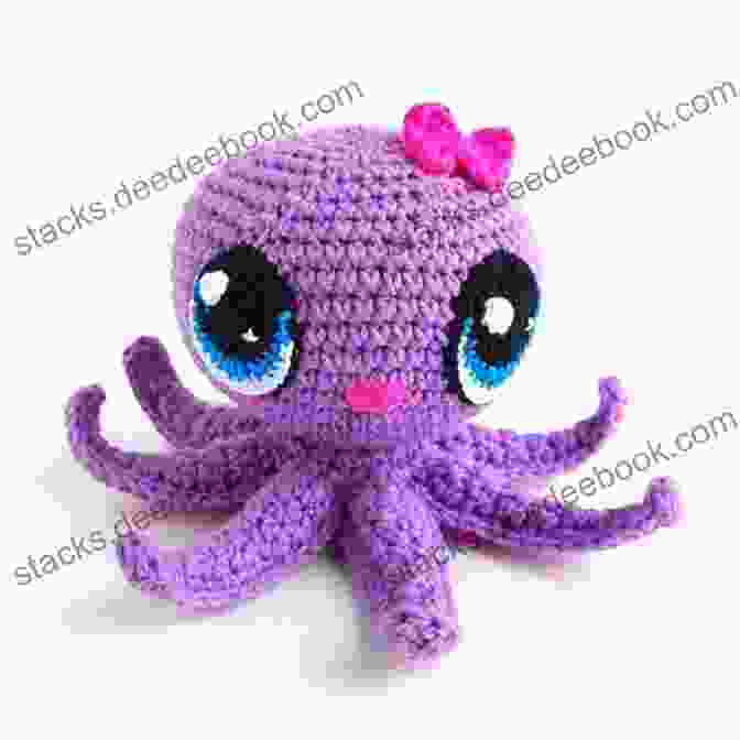 A Pink Octopus Amigurumi With Eight Arms And Big Eyes. Knitting Mochimochi: 20 Super Cute Strange Designs For Knitted Amigurumi