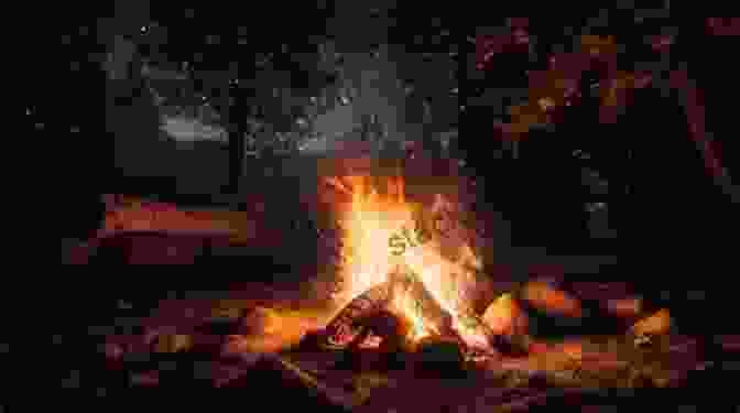 A Warm And Inviting Campfire Glowing In The Darkness, Casting A Cozy Glow On The Surrounding Desert Landscape 20 Minutes In The Desert (20 Minute 12)