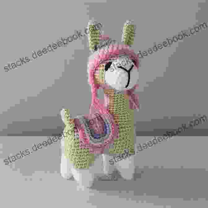 A White Llama Amigurumi With A Colorful Scarf And Hat. Knitting Mochimochi: 20 Super Cute Strange Designs For Knitted Amigurumi