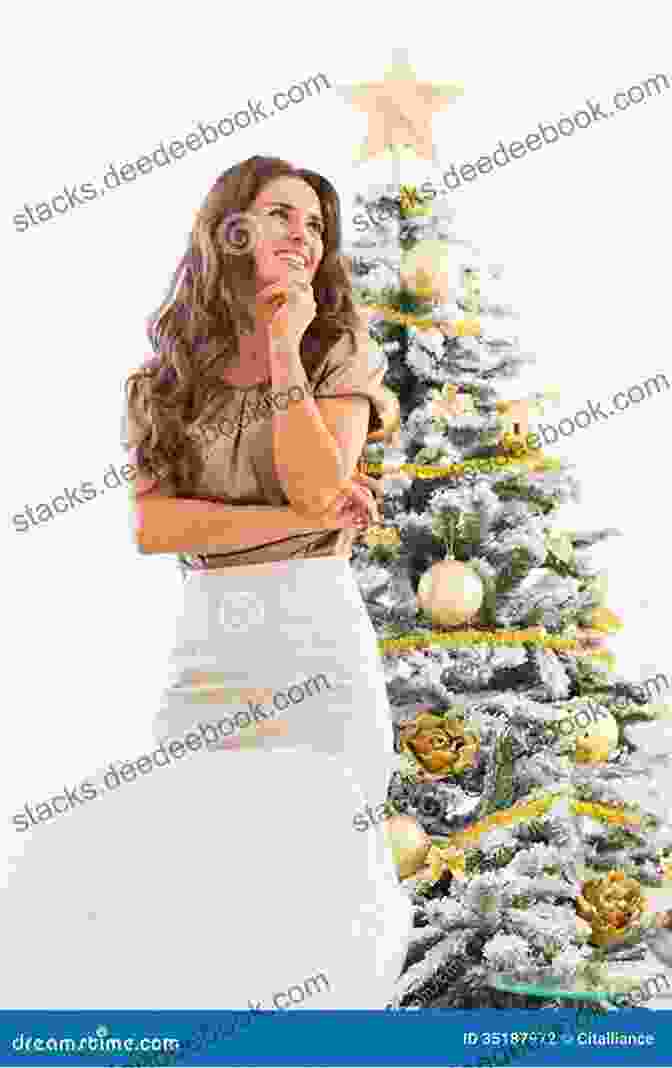 A Young Woman Standing In Front Of A Christmas Tree, Looking Thoughtful. 20 Minutes Before Christmas (20 Minute 8)
