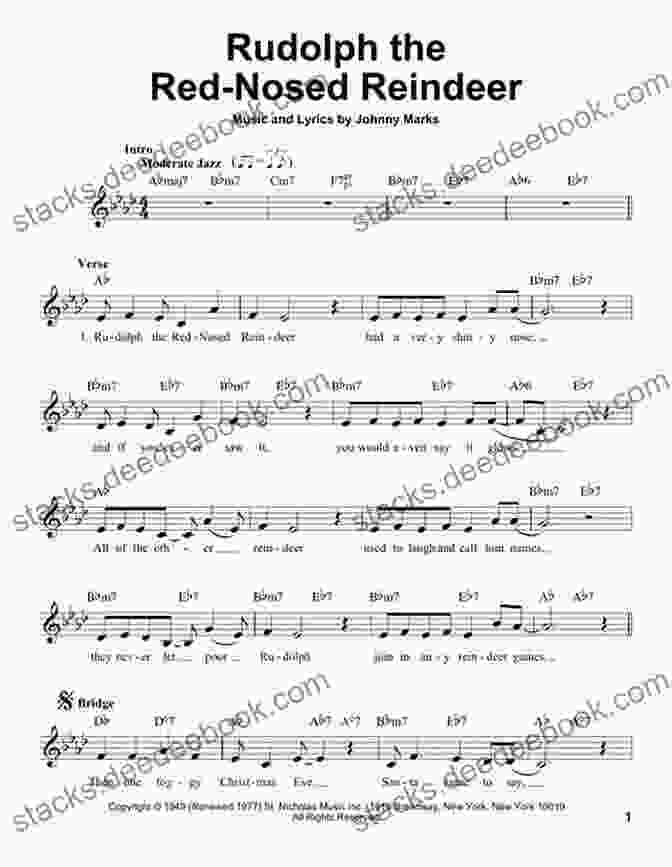 Clarinet Sheet Music For Rudolph The Red Nosed Reindeer Big Of Christmas Songs For Clarinet