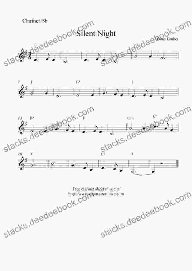 Clarinet Sheet Music For Silent Night Big Of Christmas Songs For Clarinet