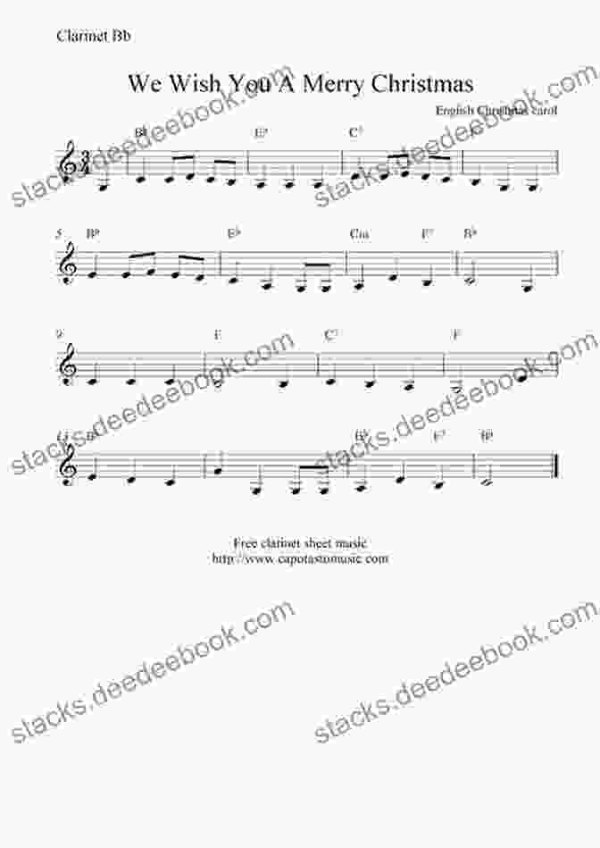 Clarinet Sheet Music For We Wish You A Merry Christmas Big Of Christmas Songs For Clarinet