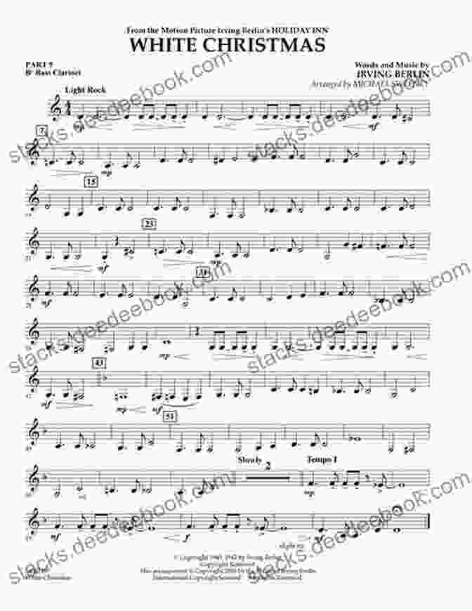 Clarinet Sheet Music For White Christmas Big Of Christmas Songs For Clarinet