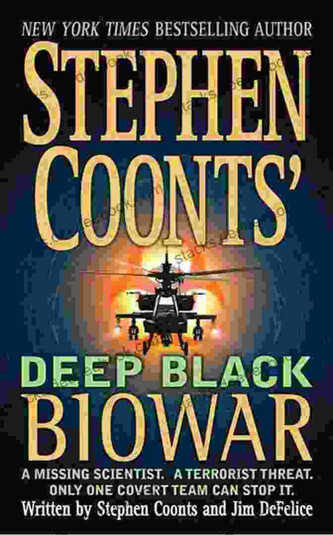 Deep Black Biowar Book Cover Featuring A Man In A Hazmat Suit Holding A Gun Stephen Coonts Deep Black: Biowar