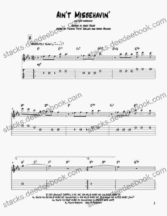 Guitar Tab For 'Ain't Misbehavin'' Alfred S Easy Guitar Songs Standards Jazz: 50 Easy Classic Hits For Guitar TAB From The Great American Songbook