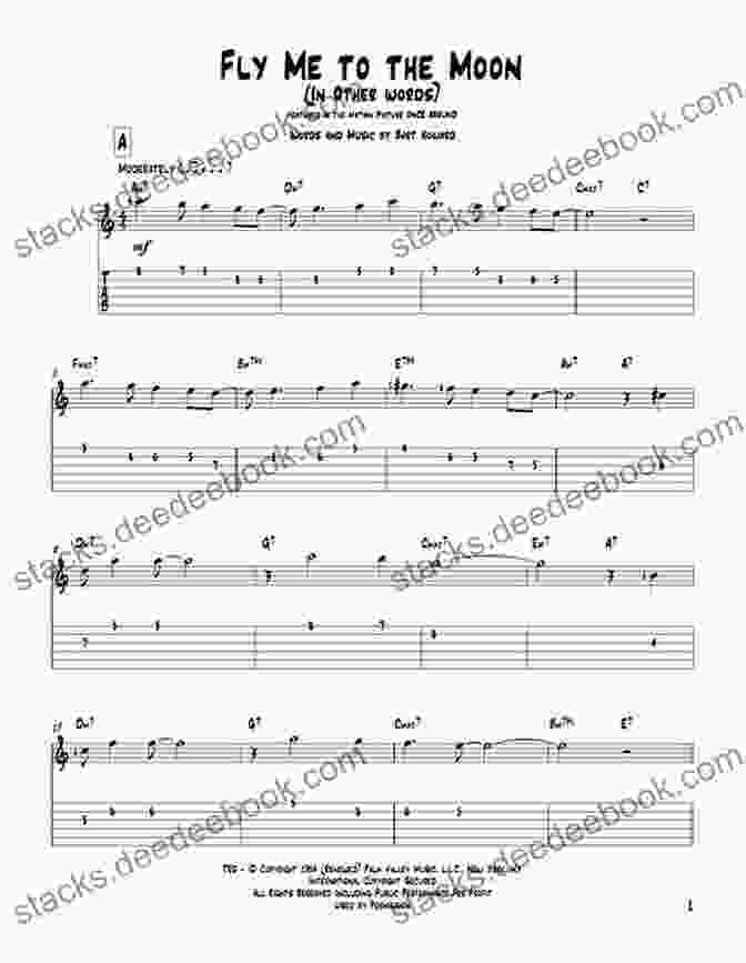 Guitar Tab For 'Fly Me To The Moon' Alfred S Easy Guitar Songs Standards Jazz: 50 Easy Classic Hits For Guitar TAB From The Great American Songbook