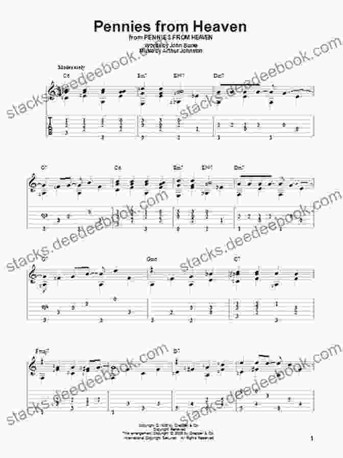 Guitar Tab For 'Pennies From Heaven' Alfred S Easy Guitar Songs Standards Jazz: 50 Easy Classic Hits For Guitar TAB From The Great American Songbook