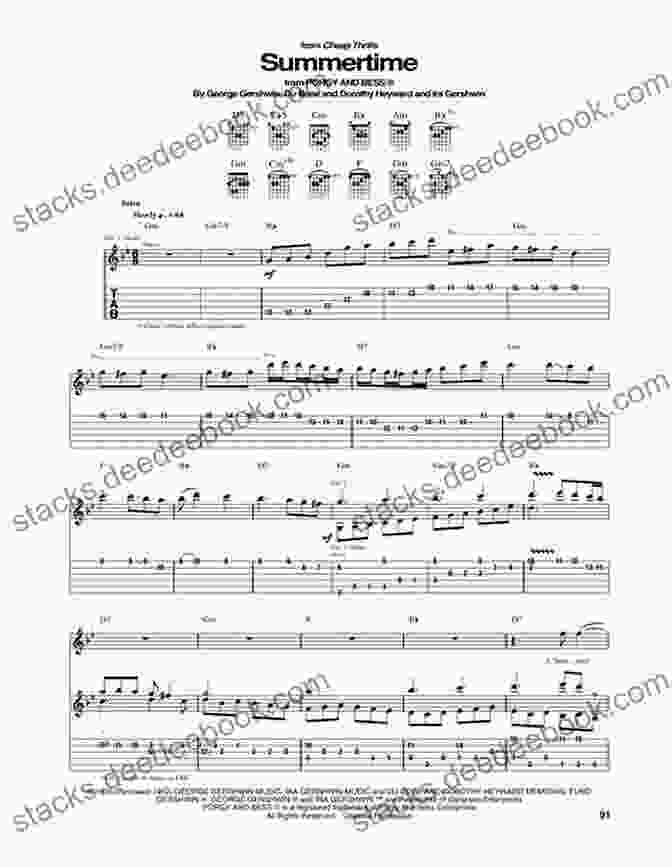 Guitar Tab For 'Summertime' Alfred S Easy Guitar Songs Standards Jazz: 50 Easy Classic Hits For Guitar TAB From The Great American Songbook