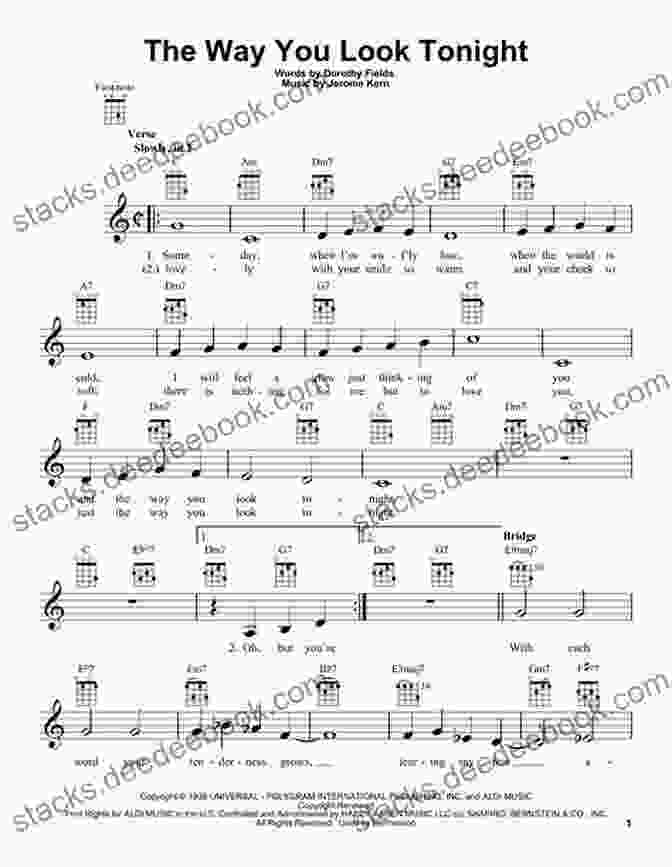 Guitar Tab For 'The Way You Look Tonight' Alfred S Easy Guitar Songs Standards Jazz: 50 Easy Classic Hits For Guitar TAB From The Great American Songbook