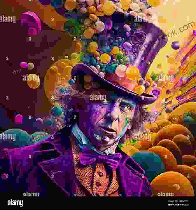 Illustration Of Mr. Willy Wonka, The Eccentric Owner Of The Chocolate Factory, With His Iconic Purple Suit And Monocle, Surrounded By Colorful Candy Canes. Selections From Charlie And The Chocolate Factory: Piano/Vocal/Chords