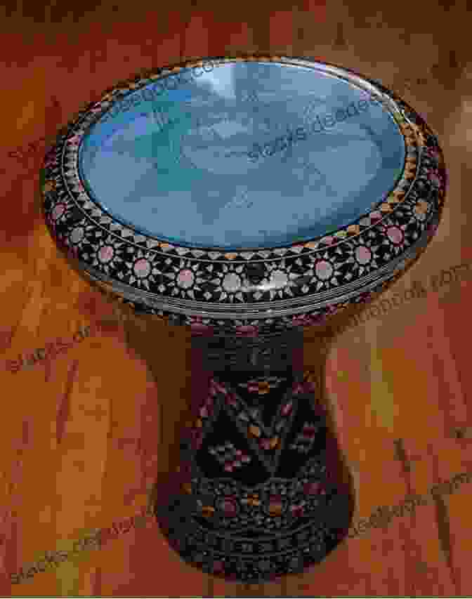 Image Of A Maqsoum Drum, A Traditional Arabic Percussion Instrument Rhythms From The Maqsoum: Arabic Ethnomusicology Manual