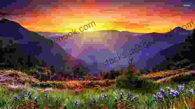 Image Of A Sunrise Over A Mountain Range. Words Of Worship: 30 Devotions Based On Songs And Hymns