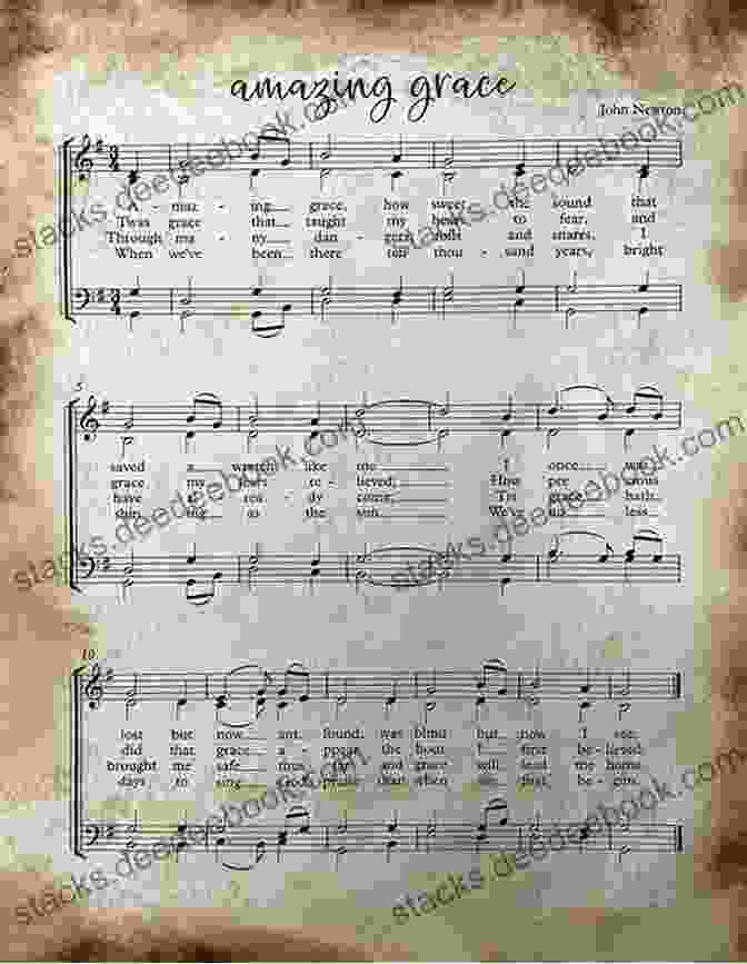 Image Of An Old Hymnal With The Lyrics Of 'Amazing Grace.' Words Of Worship: 30 Devotions Based On Songs And Hymns