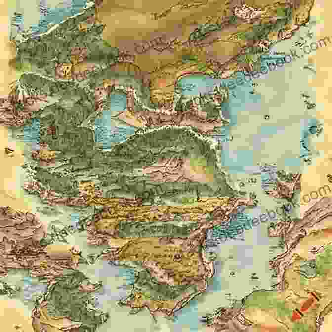 Map Of The Fantasy World: A Intricate Map Showcasing The Vast And Diverse Landscapes, Cities, And Kingdoms That Form The Setting Of The Novel. Captive: Daughter Of Ninmah As Told By Khalvir: A Fantasy Romance (An Ancestors Saga Companion Novel) (The Ancestors Saga)