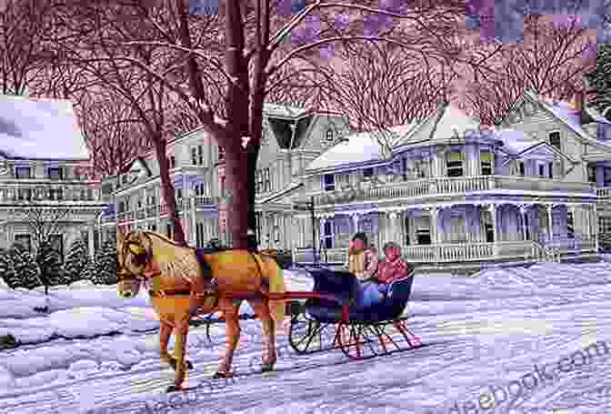 Sleigh Bells In The Snow Painting By The Neil Brothers, Depicting A Winter Wonderland With A Horse Drawn Sleigh Ride And Snow Covered Forest Sleigh Bells In The Snow (O Neil Brothers 1)