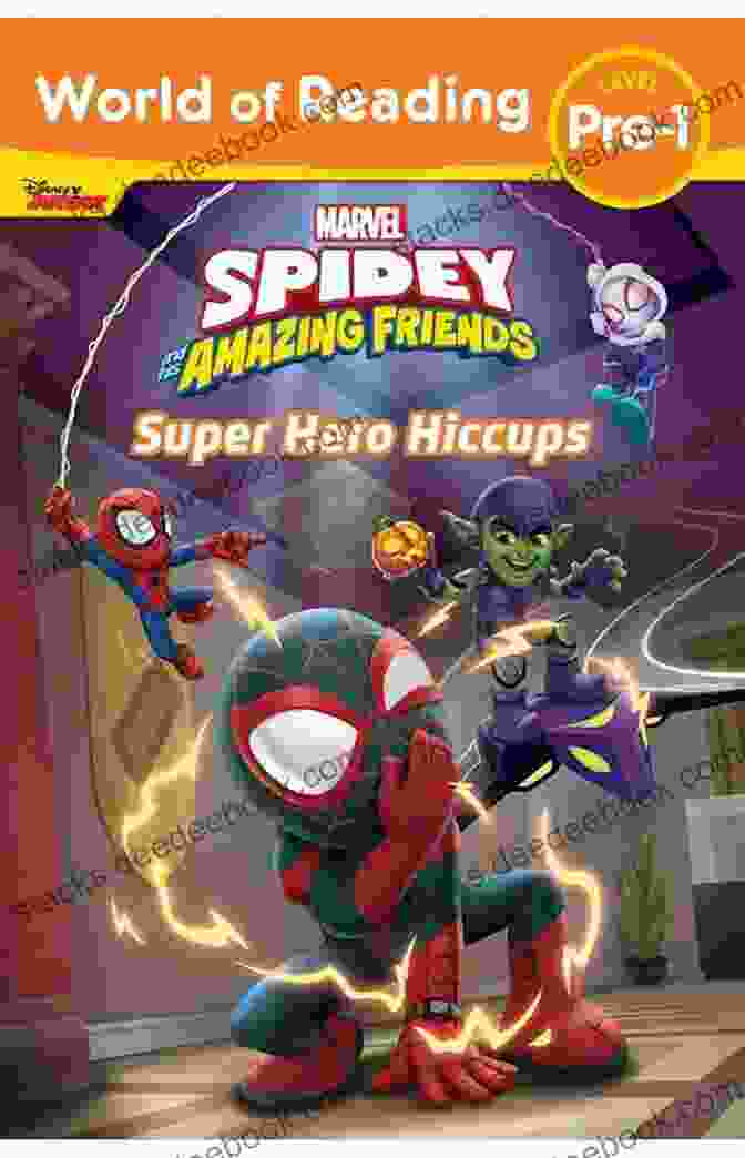 Super Hero Hiccups World Of Reading EBook Cover Featuring A Superhero With Hiccups World Of Reading: Spidey And His Amazing Friends: Super Hero Hiccups (World Of Reading (eBook))