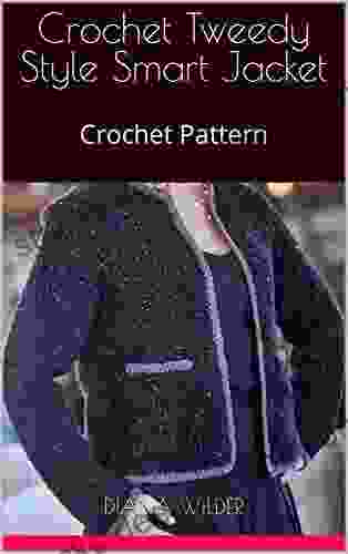 Crochet Tweedy Style Smart Jacket: Crochet Pattern